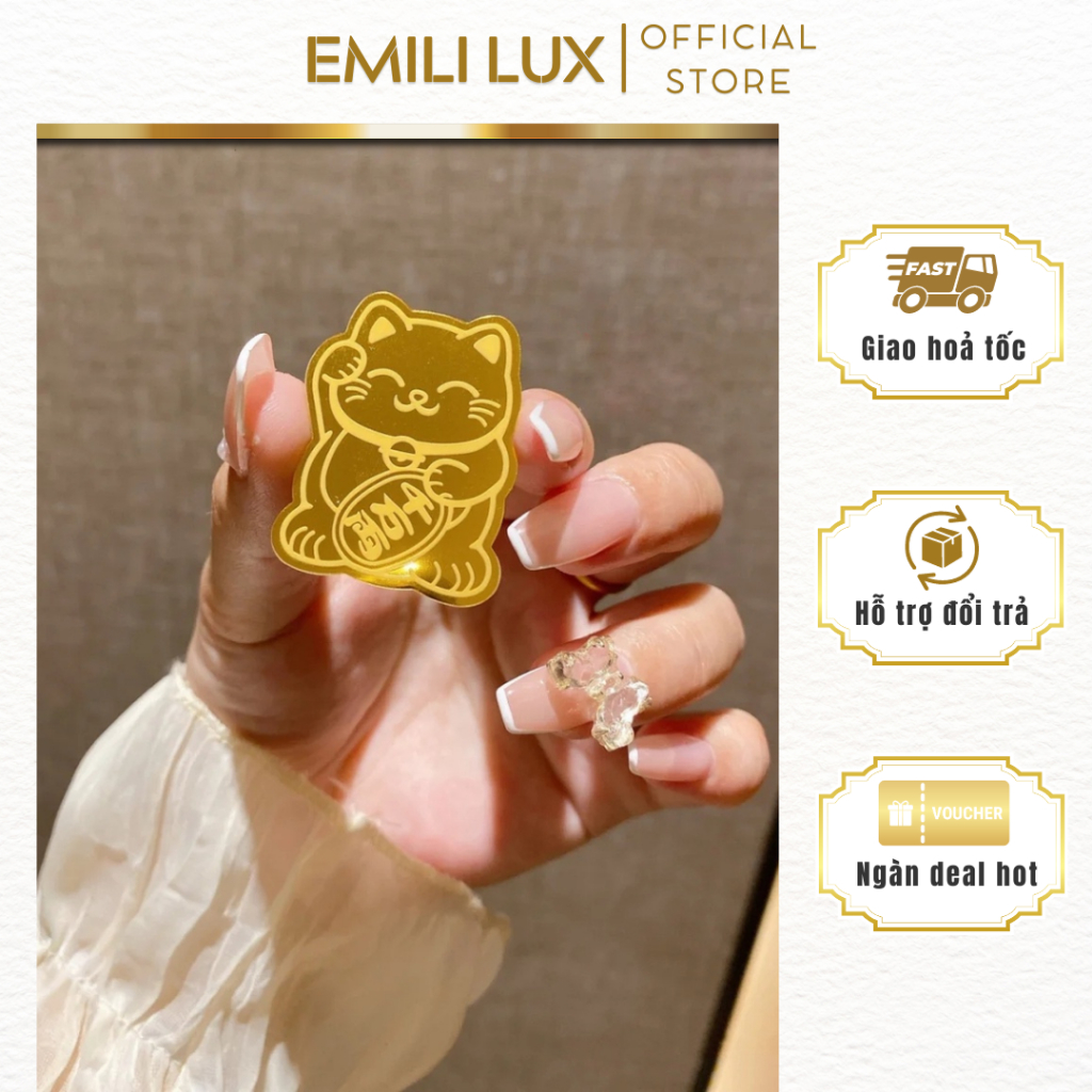 Mèo thần tài Emili, mèo thần tài mang lại tài lộc may mắn