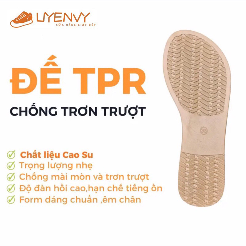 V006 Dép nơ phối màu mũi tròn