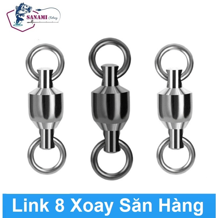 Khóa Link Số 8 Săn Hàng Chịu Tải Trọng Lớn, Khóa Link Chống Xoắn Số 8 - Sanami Fishing