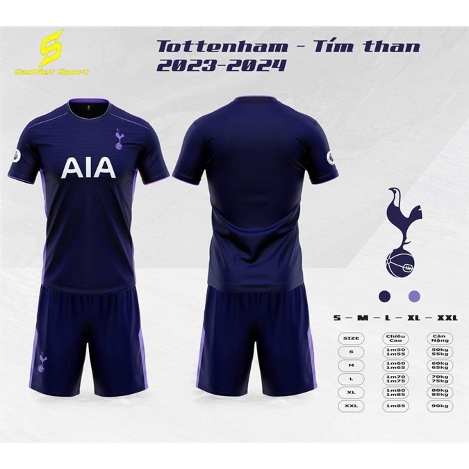Quần áo bóng đá,đồ đá banh CLB TOTTENHAM 2023-2024 chuẩn thi đấu,thấm hút mồ hôi cực đẹp - sport hoàng phúc