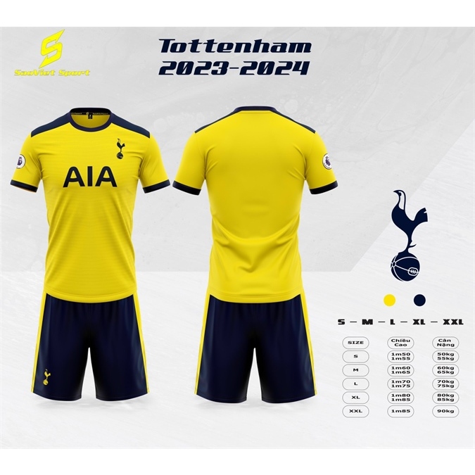 Quần áo bóng đá,đồ đá banh CLB TOTTENHAM 2023-2024 chuẩn thi đấu,thấm hút mồ hôi cực đẹp - sport hoàng phúc