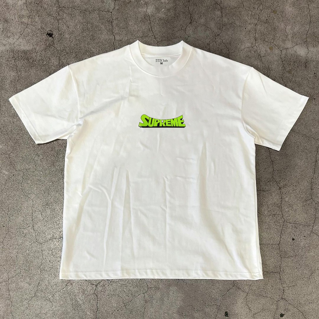 Áo thun tay lỡ unisex nam/nữ SUPREME Đầu Lâu chất liệu vải cotton cao cấp form rộng oversize ullzang