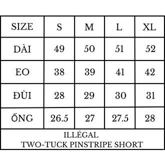 QUẦN SHORT 2 LY KẺ SỌC - TWO-TUCK PINSTRIPE SHORT