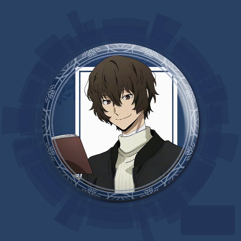 Huy hiệu in hình BUNGO STRAY DOGS ver NỀN GIẤY TRẮNG manga anime chibi quà tặng xinh xắn độc đáo