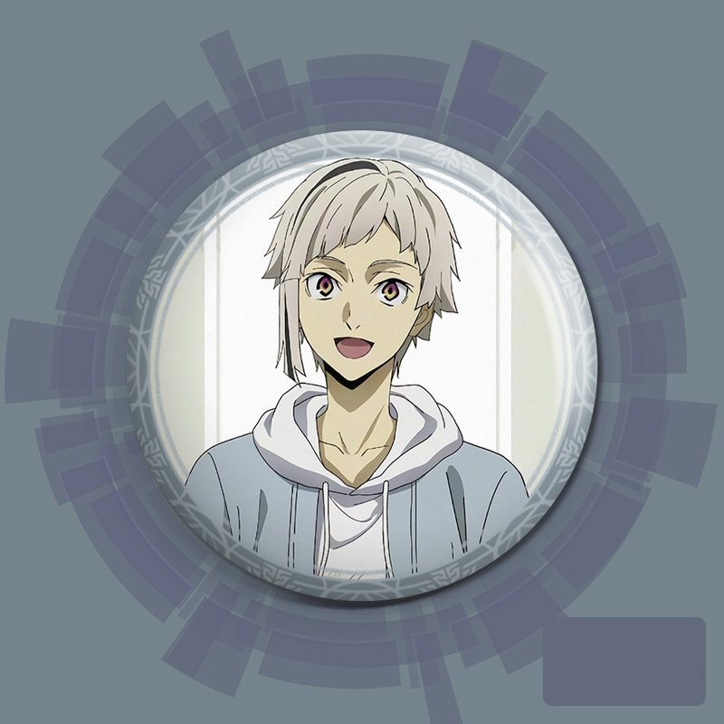 Huy hiệu in hình BUNGO STRAY DOGS ver NỀN GIẤY TRẮNG manga anime chibi quà tặng xinh xắn độc đáo