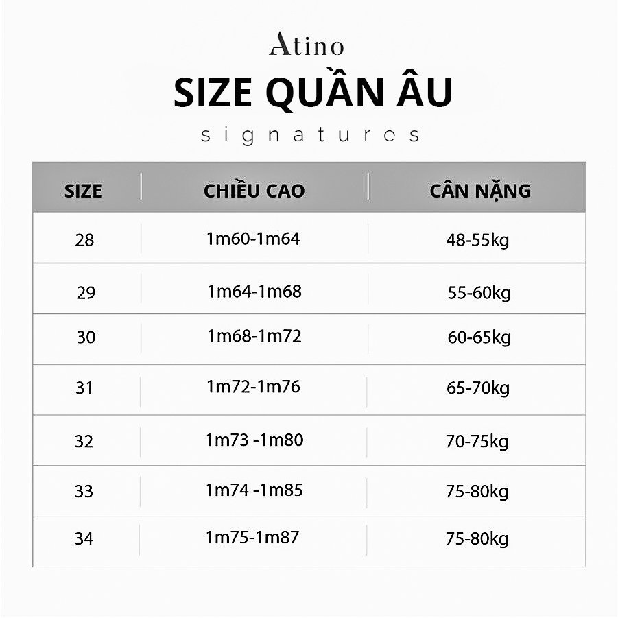 Quần Âu Nam Trơn ATINO Vải Polyester Co Giãn Pha Rayon Thông Thoáng Form Regular QA043