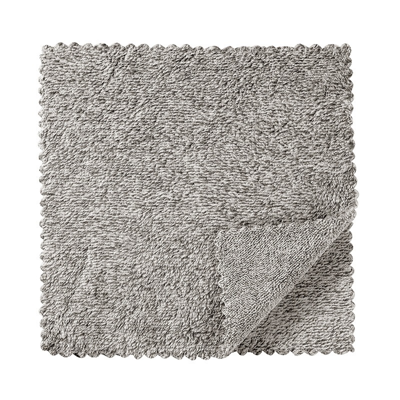 Sét 10 Khăn Lau Đa Năng 2 Mặt Siêu Thấm Màu Xám Ghi Dùng Lau Bếp, Lau Chén Dĩa Tiện Lợi