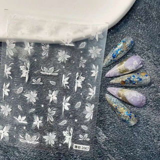 Miếng dán stick hoa lụa mẫu mới mã Mo