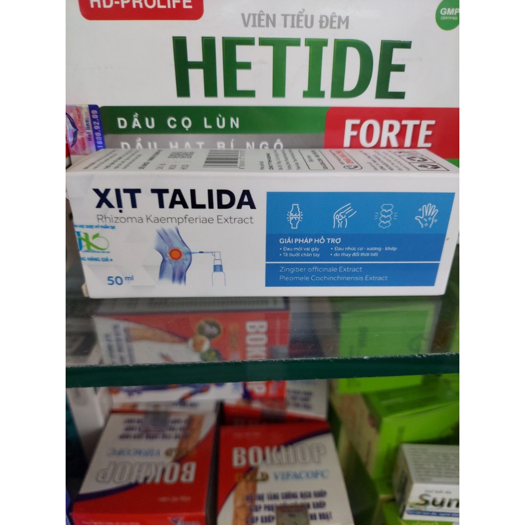 xịt talida, tuýp 50ml