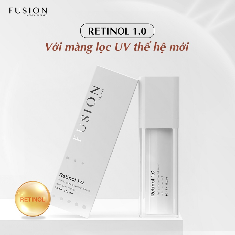 Tinh chất chống lão hóa, sáng da Fusion Retinol 1% cho da dầu mụn 30ml