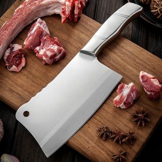Dao chặt thịt, chặt xương, băm thịt bản lớn chất liệu inox