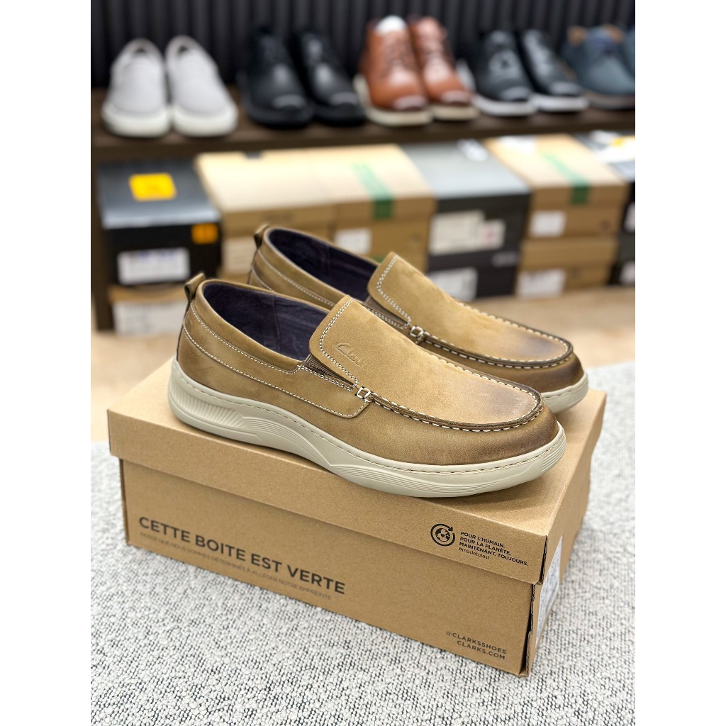 7311 - Giày tây lười nam Clark - Dáng slip-on Nam - Style Qúy Ông - Nhẹ Da Mềm Linh Hoạt - Sấu Vui Vẻ