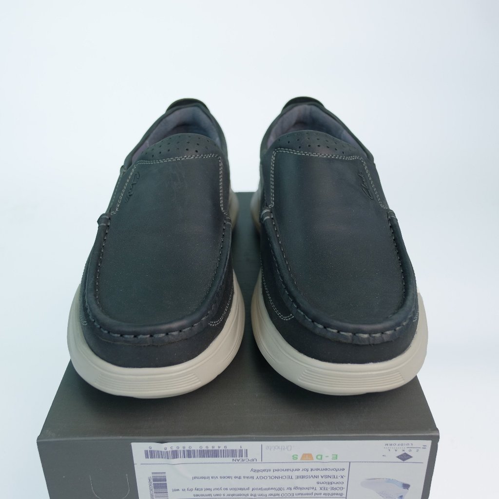 Giày Da Clark - 6235 Fullbox - Dáng Slip - on Da Nam - Da Thật - Lót Êm Ái - Đế Đàn Hồi Tốt - Sấu Vui Vẻ