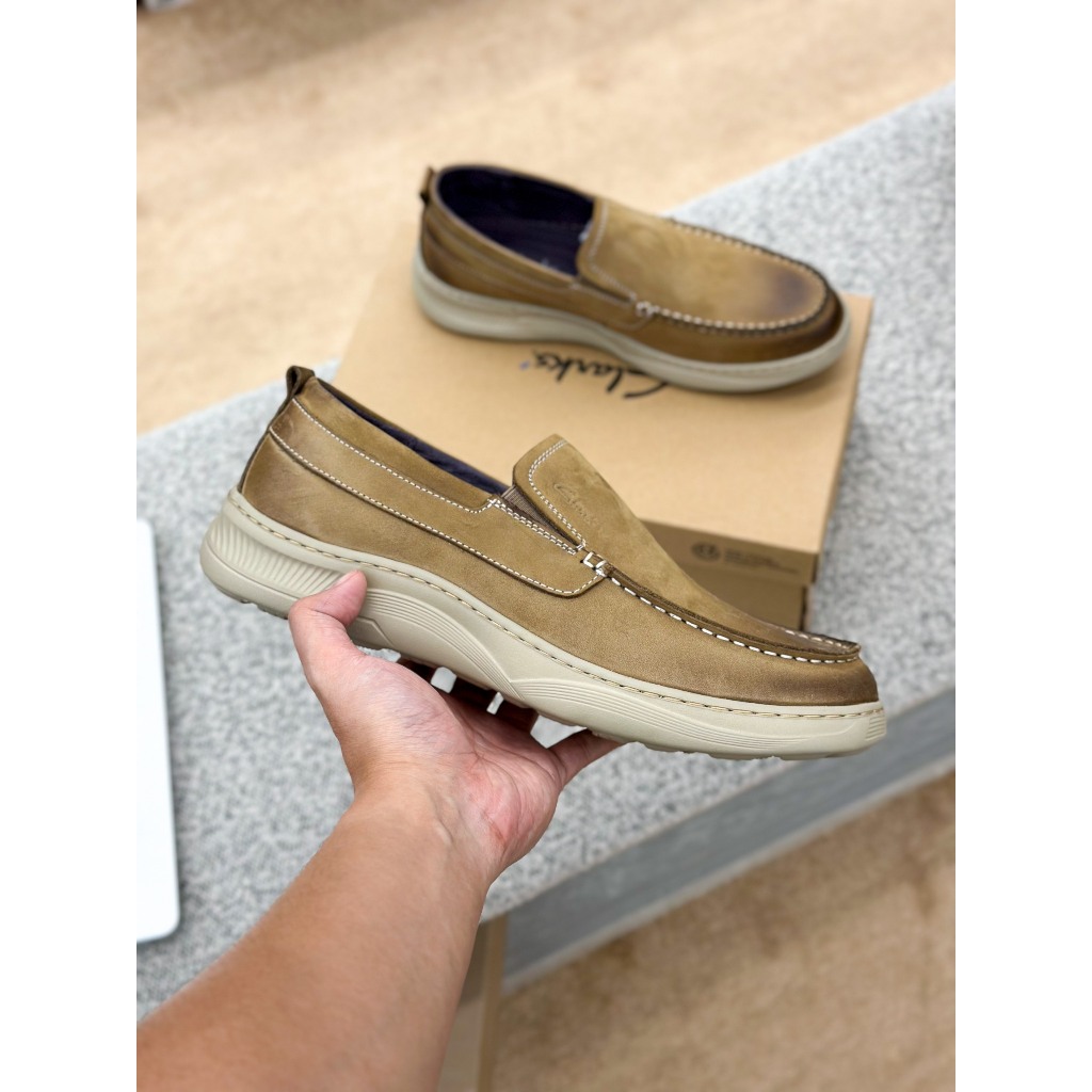 7311 - Giày tây lười nam Clark - Dáng slip-on Nam - Style Qúy Ông - Nhẹ Da Mềm Linh Hoạt - Sấu Vui Vẻ