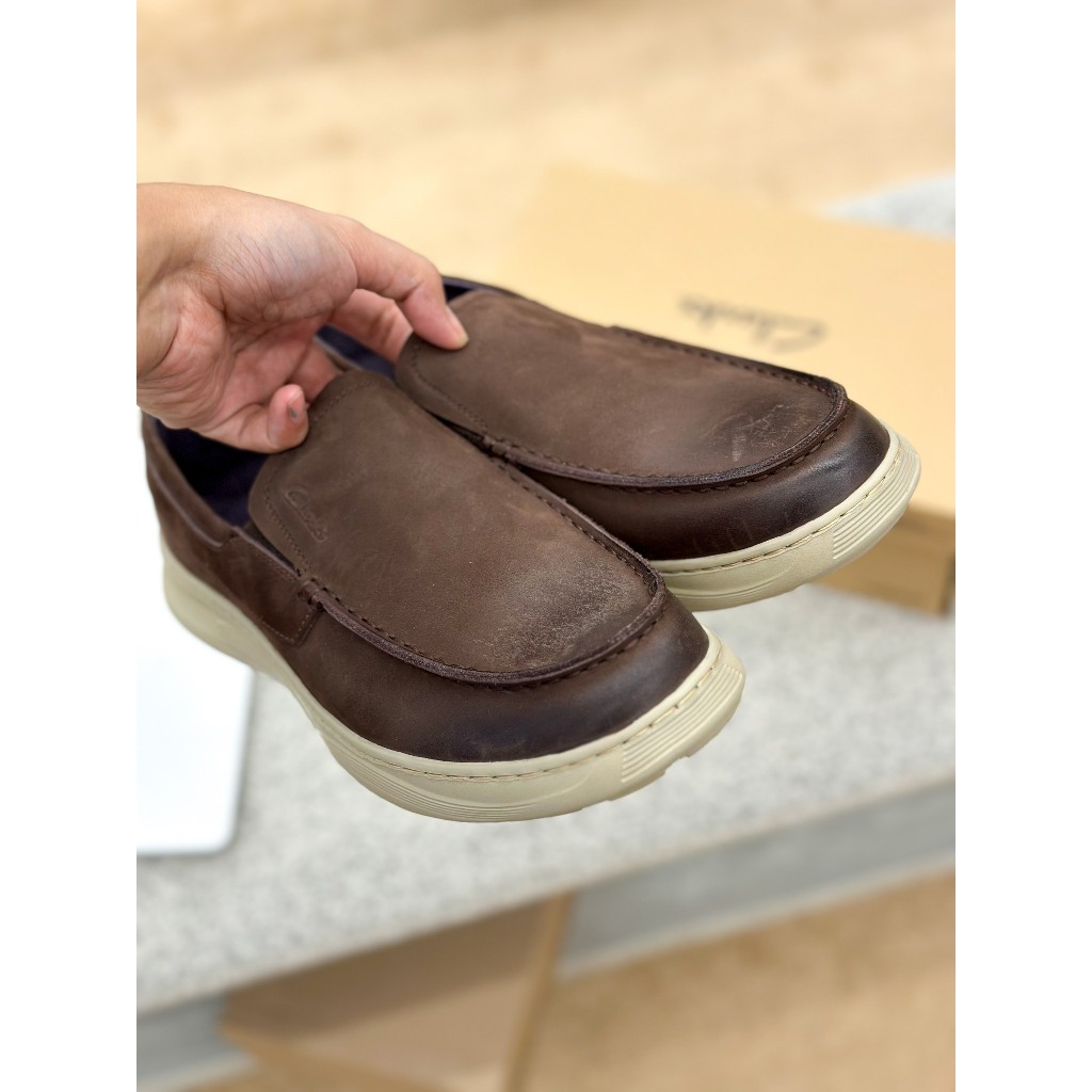 7311 - Giày tây lười nam Clark - Dáng slip-on Nam - Style Qúy Ông - Nhẹ Da Mềm Linh Hoạt - Sấu Vui Vẻ