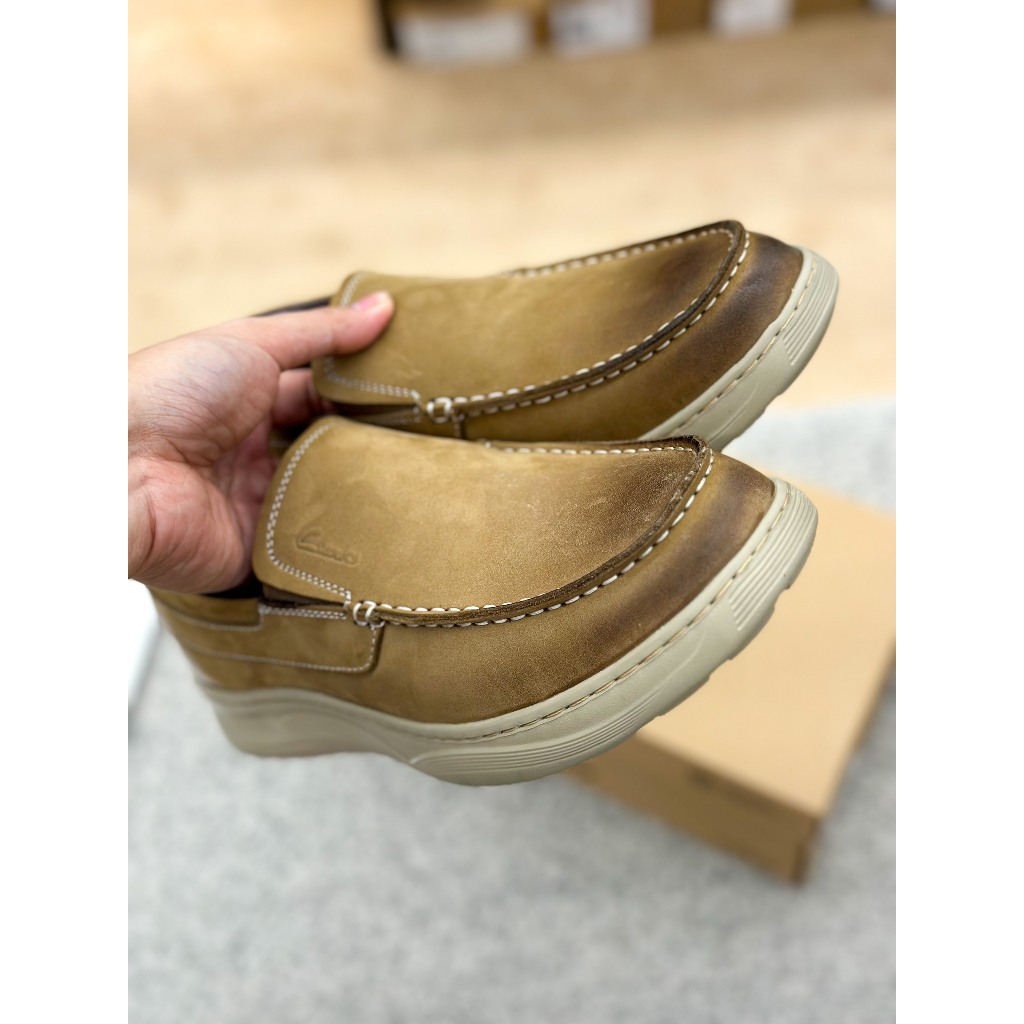 7311 - Giày tây lười nam Clark - Dáng slip-on Nam - Style Qúy Ông - Nhẹ Da Mềm Linh Hoạt - Sấu Vui Vẻ