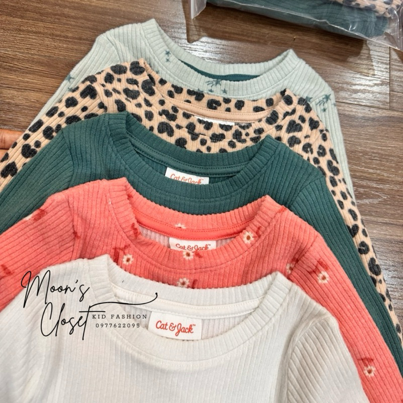 XD- Áo babydoll nỉ gân Cat&Jack size 12m-5y