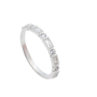Nhẫn bạc nữ TWINKLE TIME Union nạm đá cao cấp TT347