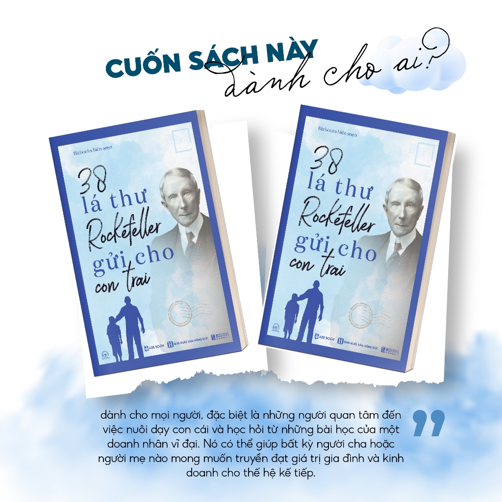Sách 38 Lá Thư Rockefeller Gửi Cho Con Trai Nuôi Dạy Rèn Con Tác Giả Bizbooks Biên soạn Newbooks