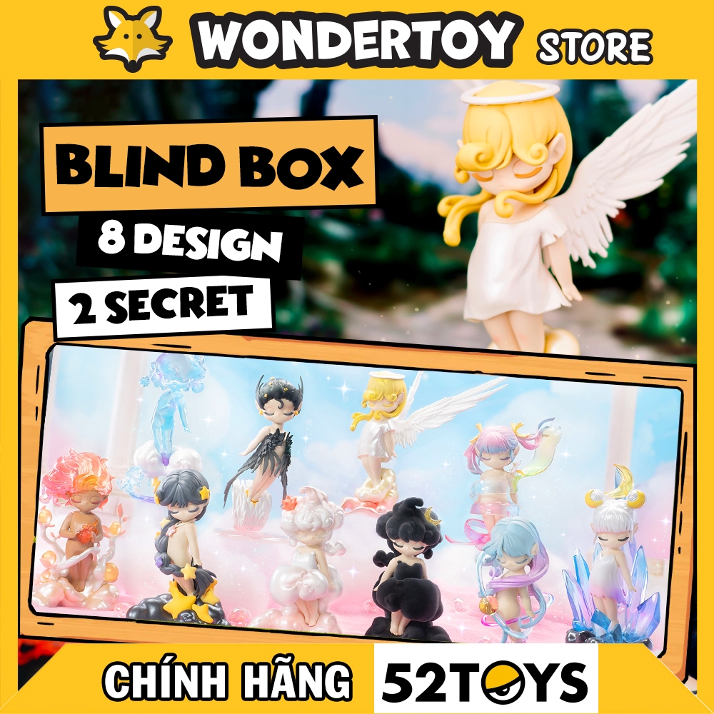 Mô hình 52toys Sleep Sky Elf Spirit Series Blind Box (Hộp mù) Thiên Thần say ngủ - Hàng chính hãng