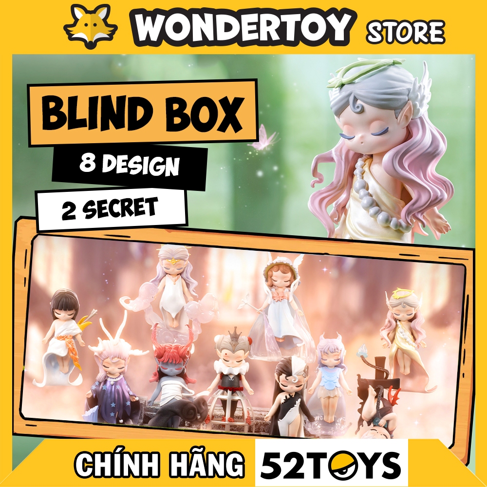 Mô hình 52toys Sleep Fairyland Elves Series Blind Box (Hộp mù) Yêu tinh xứ sở thần tiên - Hàng chính hãng