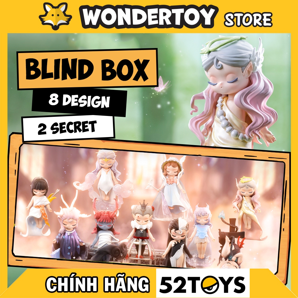 Mô hình 52toys Sleep Fairyland Elves Series Blind Box  Yêu tinh xứ sở thần tiên - Hàng chính hãng