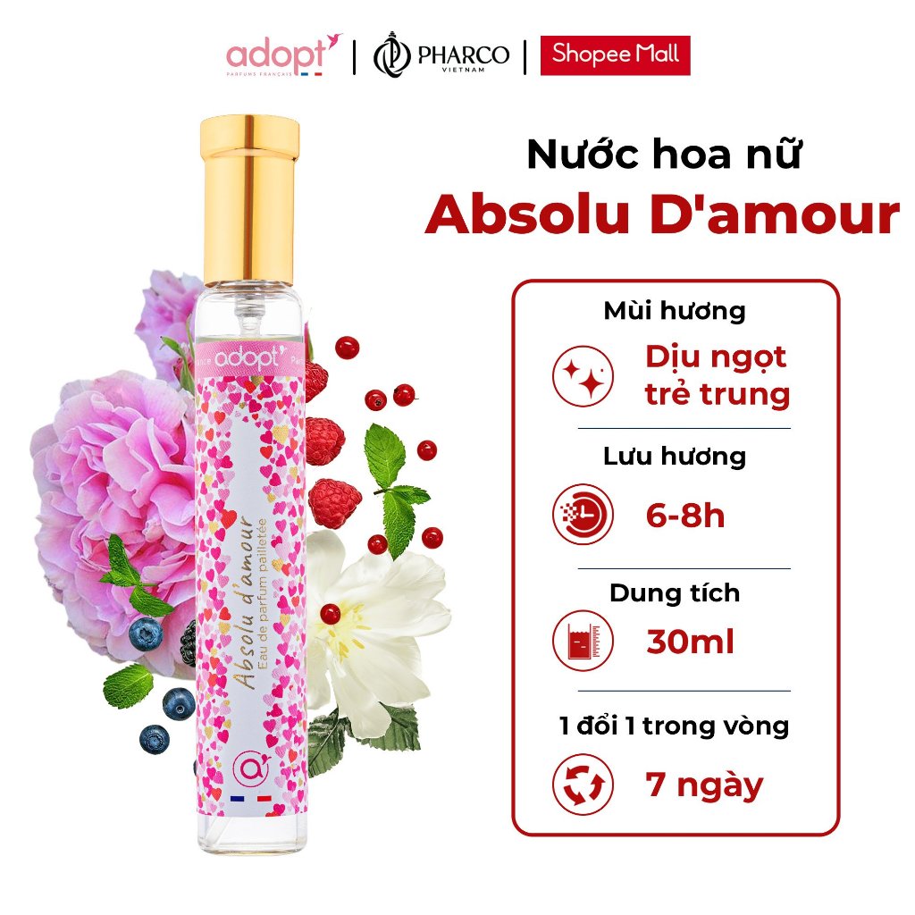 Nước hoa nữ ADOPT BST My Lady chính hãng Pháp lưu hương lâu Sang Trọng Cuốn Hút