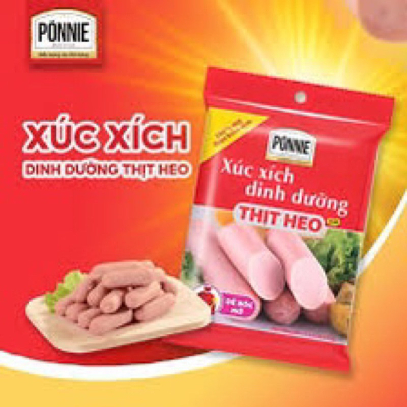 Xúc xích dinh dưỡng PONNIE bịch 5 cây  175g