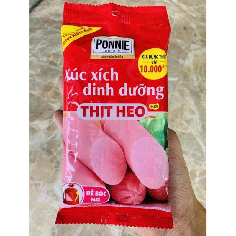 Xúc xích dinh dưỡng PONNIE đủ loại