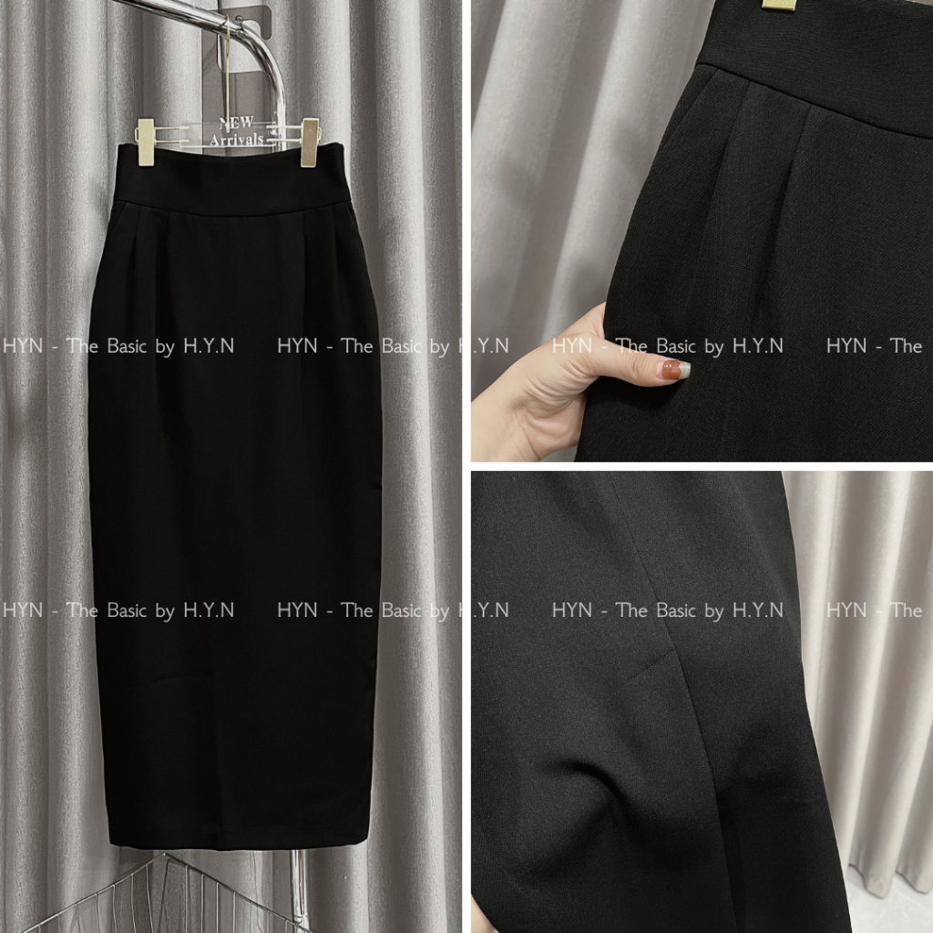 Chân Váy Bút Chì Dáng Dài 90cm Thiết Kế Cạp Lưng Cao Chất Mango Không Nhăn Thanh Lịch Sang Trọng