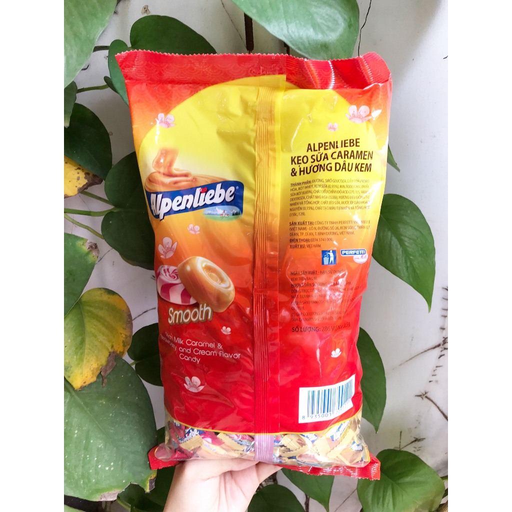 Kẹo Viên Sữa Caramen & Hương Dâu Kem Alpenliebe