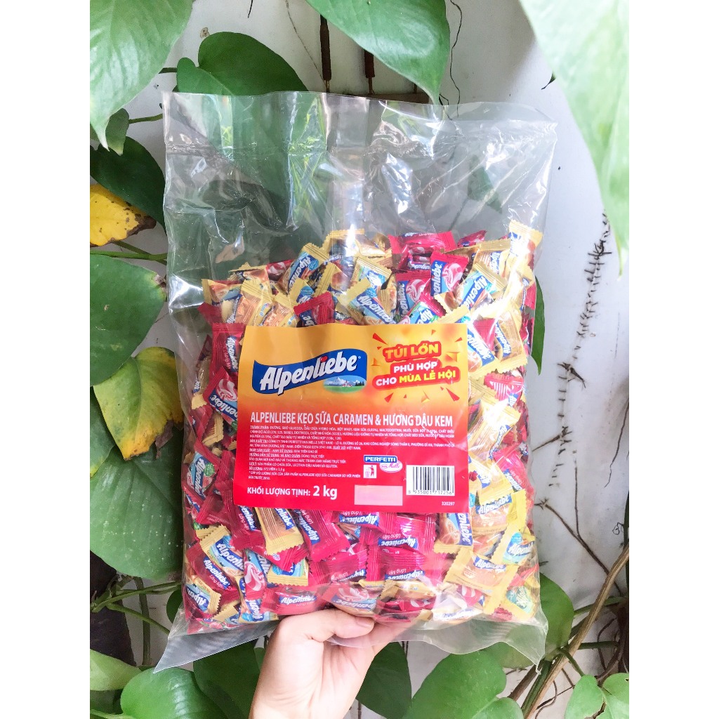 Kẹo Viên Sữa Caramen & Hương Dâu Kem Alpenliebe