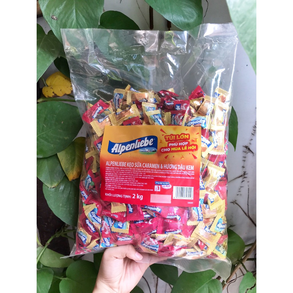 Kẹo Viên Sữa Caramen & Hương Dâu Kem Alpenliebe