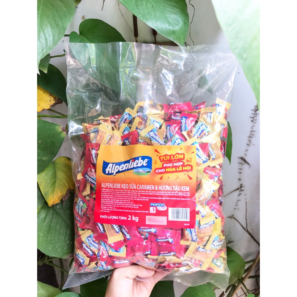 Kẹo Viên Sữa Caramen & Hương Dâu Kem Alpenliebe