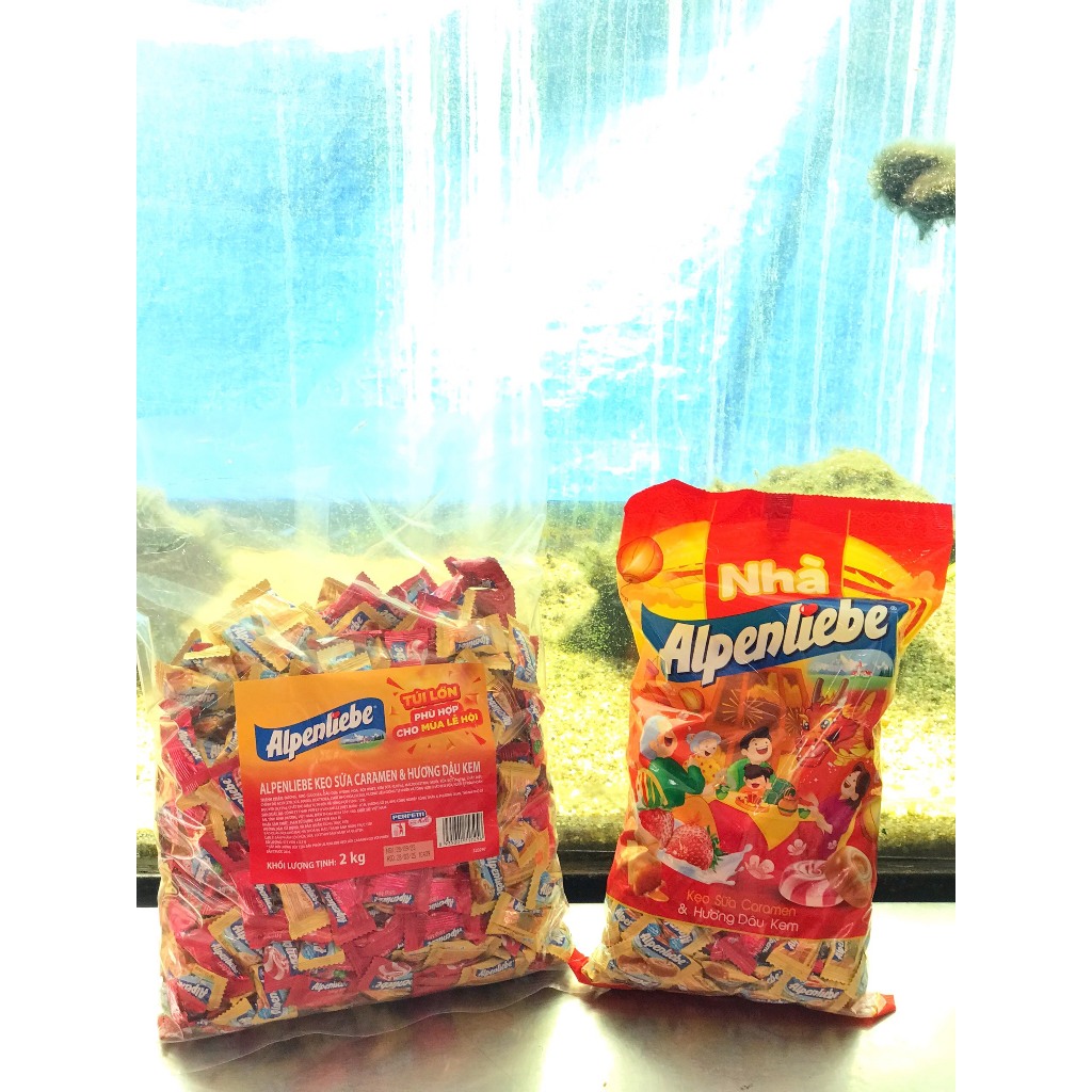 Kẹo Viên Sữa Caramen & Hương Dâu Kem Alpenliebe