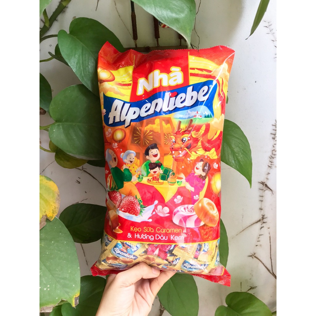 Kẹo Viên Sữa Caramen & Hương Dâu Kem Alpenliebe