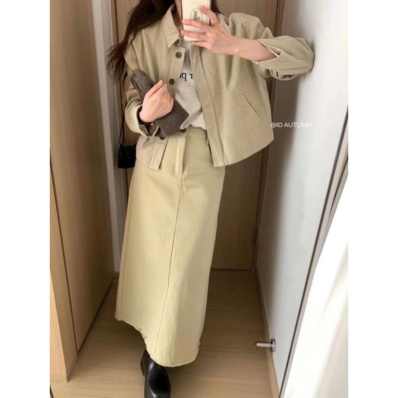 KAYY. Áo khoác kaki tăm mềm lót lụa _ K1031