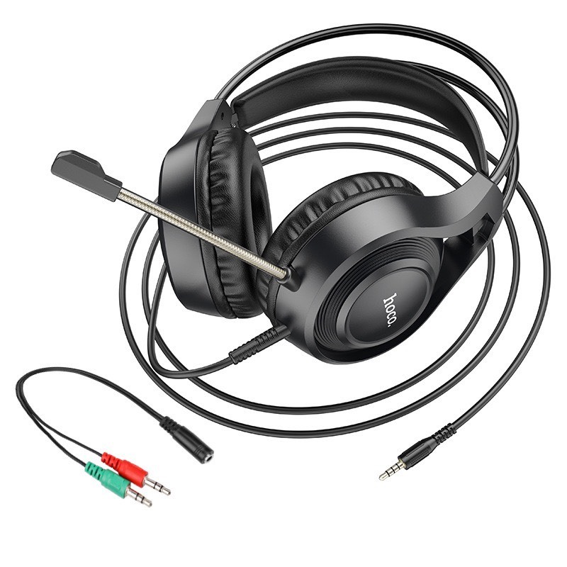 Tai nghe Game Hoco W106 hỗ trợ micro đàm thoại cắm cổng USB máy tính | BigBuy360 - bigbuy360.vn