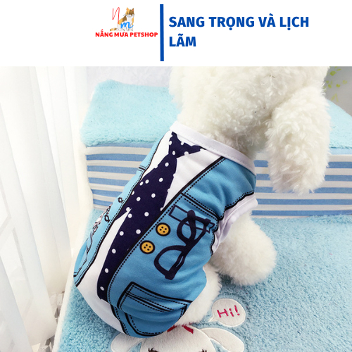 Áo sơ mi thú cưng hoạt hình dễ thương quần áo mùa thu cho chó mèo