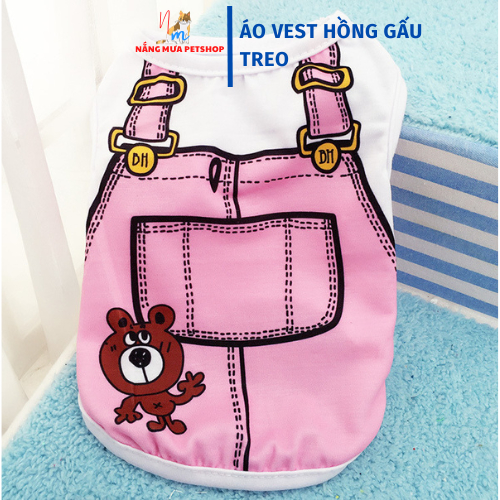 Áo sơ mi thú cưng hoạt hình dễ thương quần áo mùa thu cho chó mèo