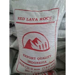 Đá nham thạch- Đá lava đỏ- đen túi 1kg