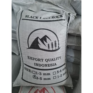 Đá nham thạch- Đá lava đỏ- đen túi 1kg