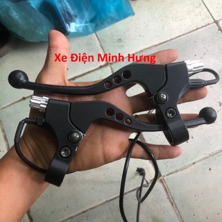 Tay thắng nhôm đen xe đạp điện cao cấp - tay thắng lớn xe đạp điện - tay thắng xe đạp điện loại tốt