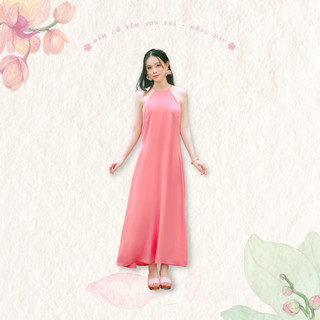 Sumire store đầm cổ yếm sơn trà - 19 màu