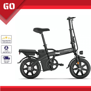 Xe đạp điện gấp gọn phoenix, bánh 14 inch, khung thép cacbon cao cấp, động cơ 48v/350w không chổi than - bh 12 tháng