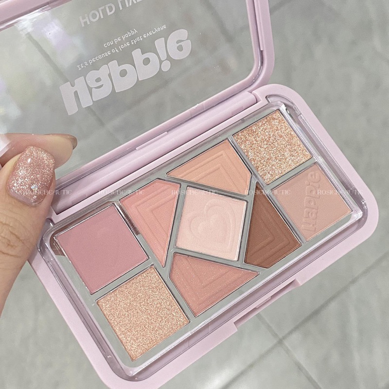 BẢNG MẮT TRÁI TIM HAPPIE HOLDLIVE 9Ô MÀU H01