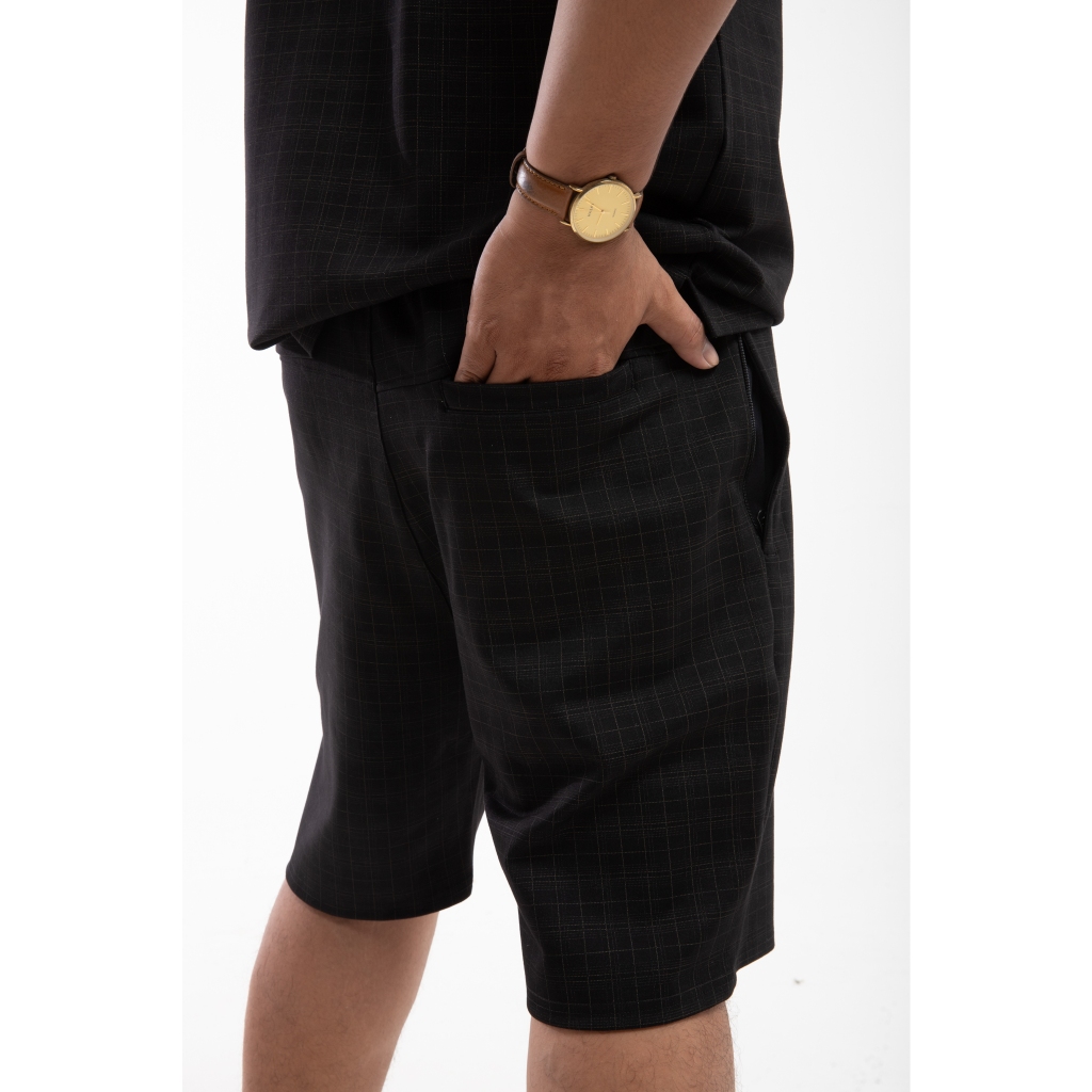 BIGSIZE NAM 80-140KG SHORT THUN ĐEN HỌA TIẾT CARO 2BIG NAVY STAR