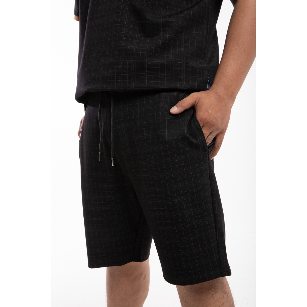 BIGSIZE NAM 80-140KG SHORT THUN ĐEN HỌA TIẾT CARO 2BIG NAVY STAR