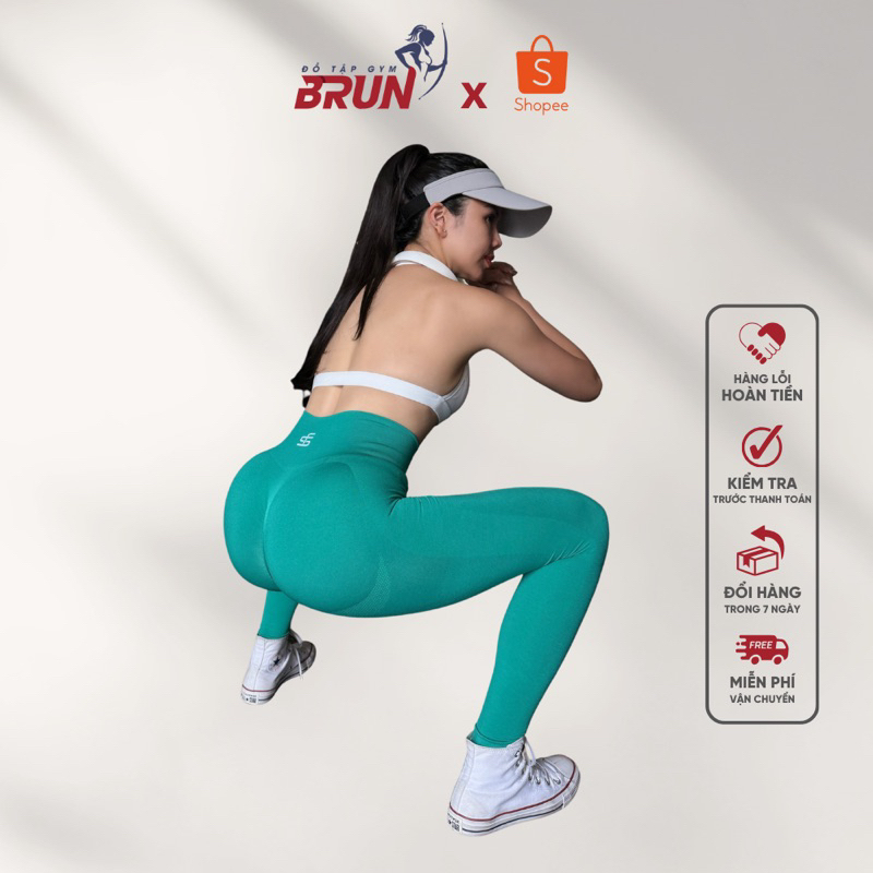 Quần Legging Dài CONTURN - Quần Thể Thao Chất Thun Dệt Cao Cấp - BRUN