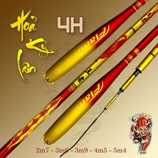  Cần Câu Hoả Kỳ Lân 4h  mới nhất năm 2023  tặng kèm ngọn zin 